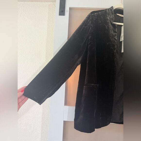 Soft Surrounding Afton Silk Velvet Jacket, Size XL - Picture 7 of 8